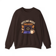 Cozy Offline Mode Sweatshirt, Relaxed Lounge Wear, Fall Fashion, Gift for Remote Workers, Engagement Celebration