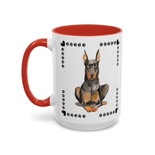 Geeky Good Doberman Accent Coffee Mug