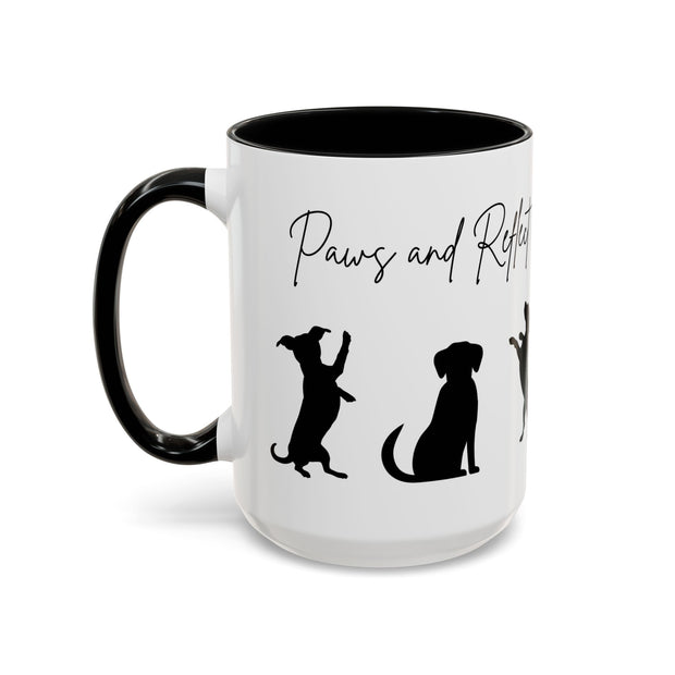 'Paws and Reflect' Dogs Accent Coffee Mug