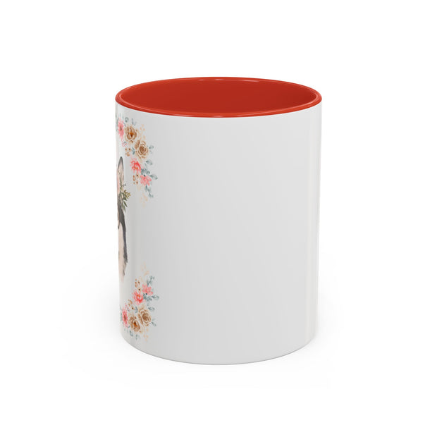 Geeky Goddess Siberian Husky Accent Coffee Mug