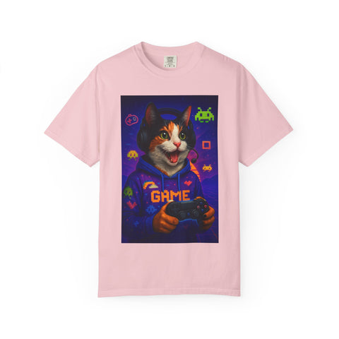Game On Tricolored Cat Unisex T-shirt