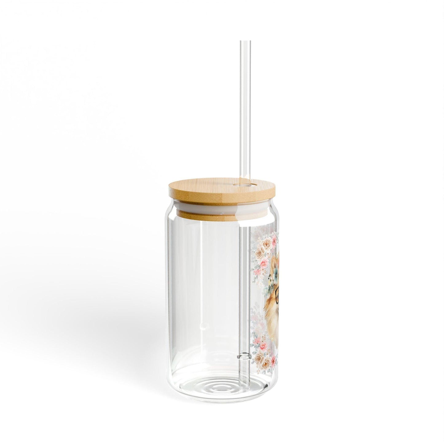 Geeky Goddess Pomeranian Sipper Glass