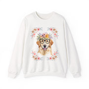 Geeky Goddess Golden Retriever Unisex Crewneck Sweatshirt