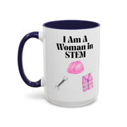 'I Am A Woman In STEM' Engineer Accent Coffee Mug