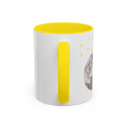 Astronaut Flying To The Moon Accent Coffee Mug