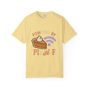 Powered by Pie and Wi-Fi T-Shirt, Funny Unisex Tee, Gift for Pie Lovers, Tech Enthusiasts, Perfect for Holidays and Parties