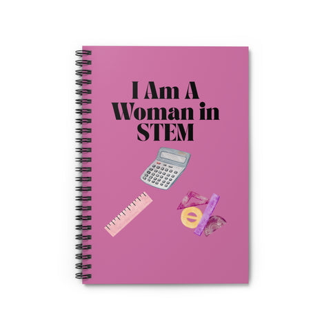 'I Am A Woman in STEM' Mathematics Spiral Notebook