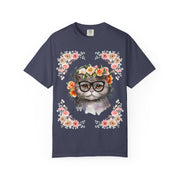 Geeky Goddess Gray Cat Unisex T-Shirt