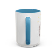Astronaut Flying To The Moon Accent Coffee Mug
