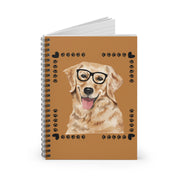 Geeky Good Golden Retriever Spiral Notebook