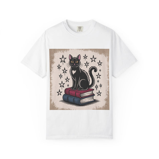 Cat and Book Lover's T-Shirt,