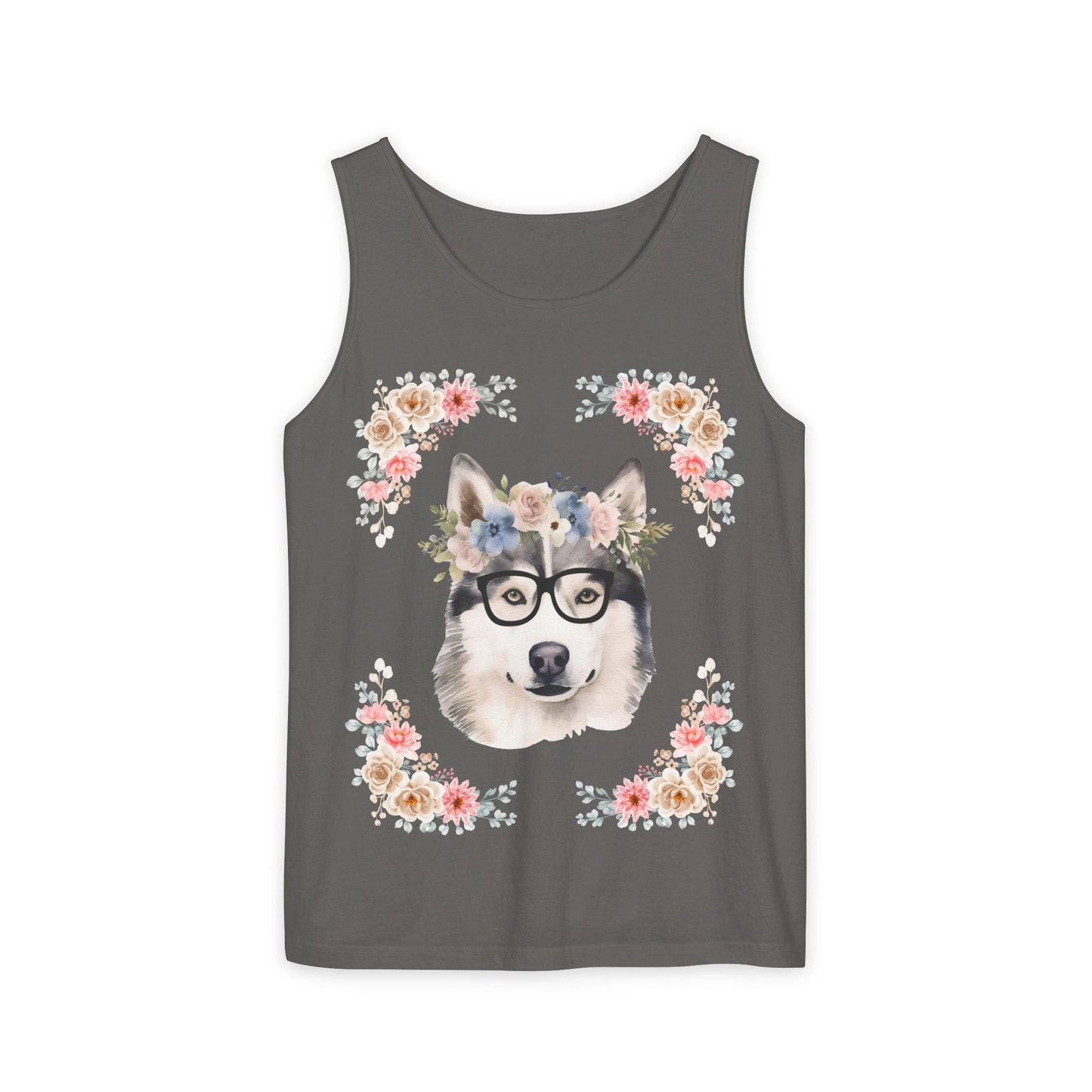 Geeky Goddess Siberian Husky Unisex Tank Top