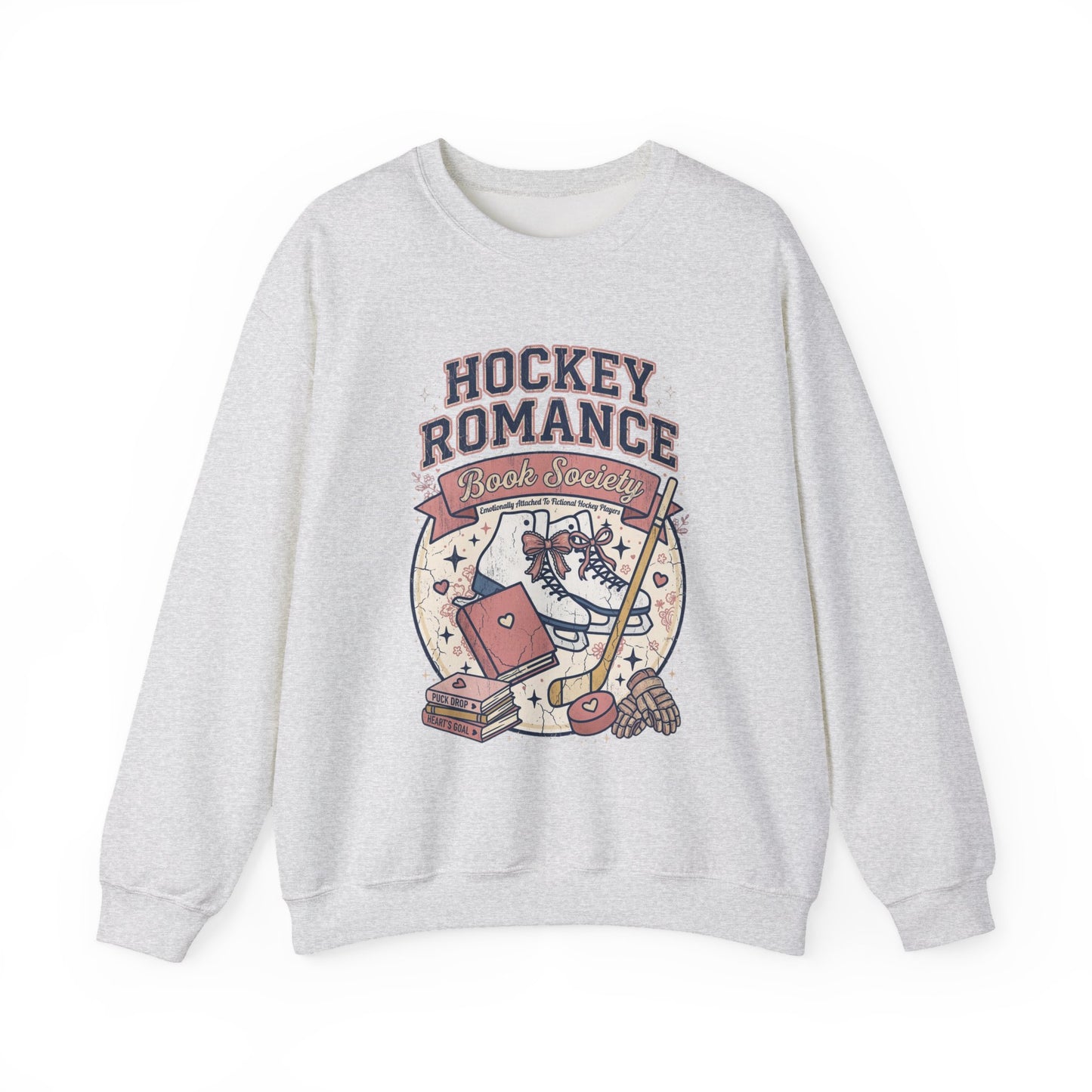 Hockey Romance Sweatshirt, Booktok Hockey Romance Crewneck, Romance Reader Sweatshirt, Cozy Hockey Book Girly Gift