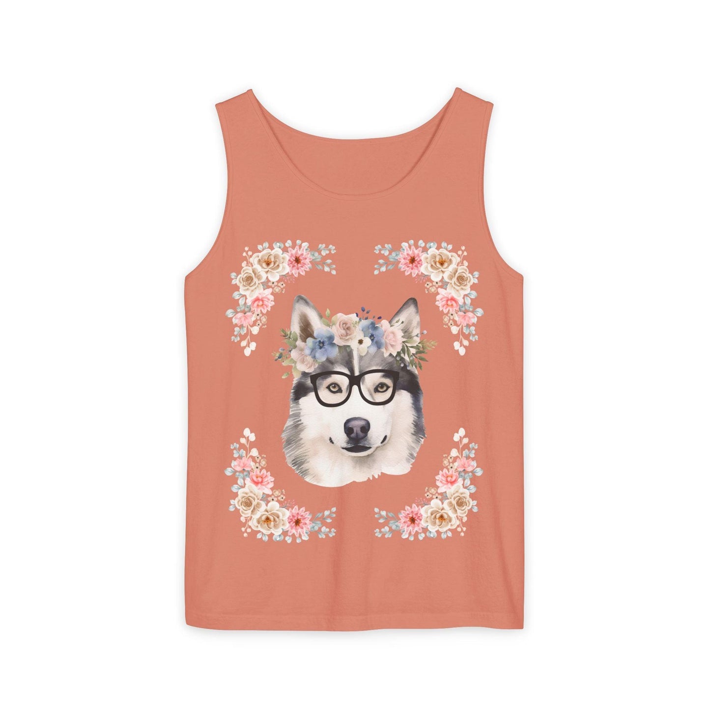 Geeky Goddess Siberian Husky Unisex Tank Top