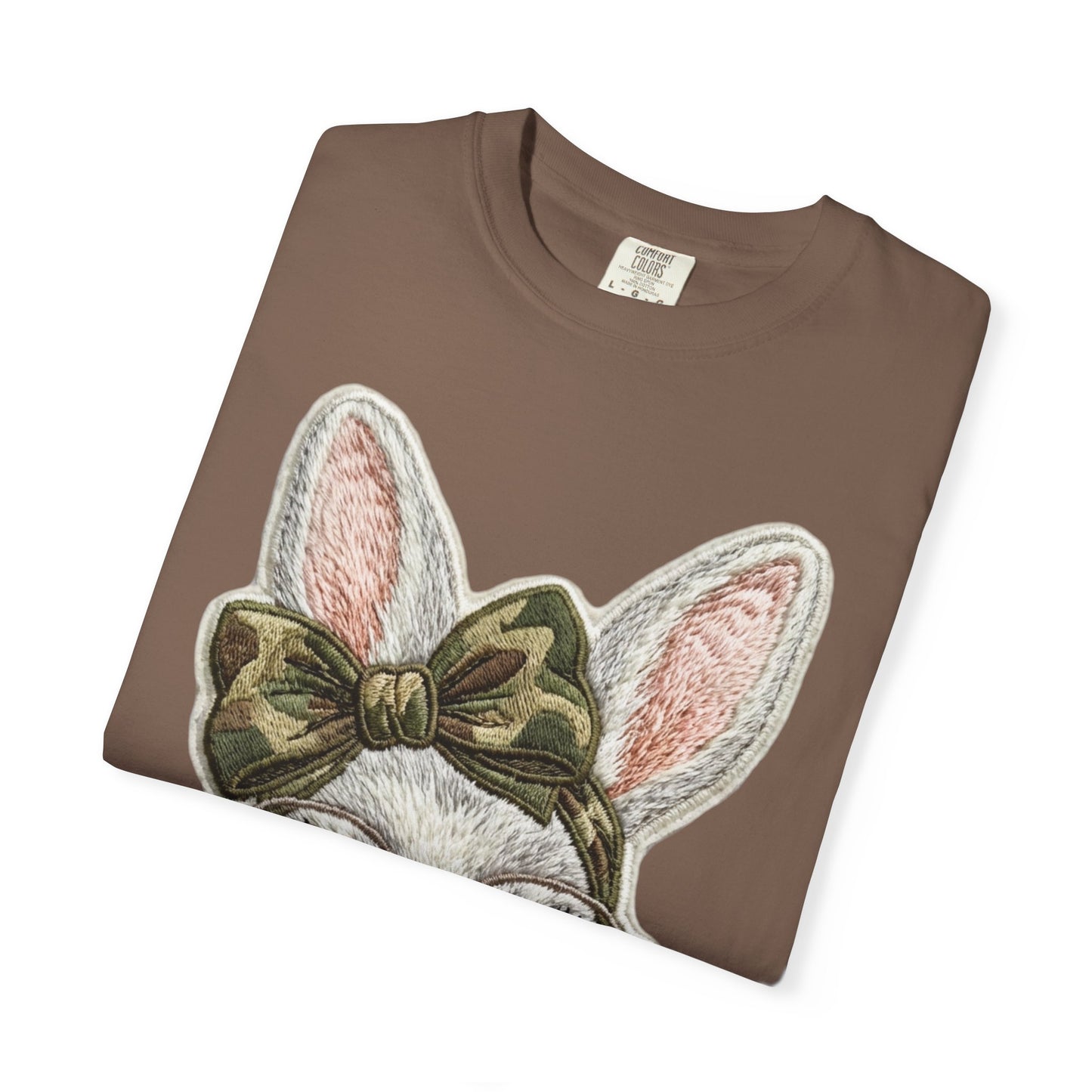Hipster Bunny Illustration T-Shirt | Bunny with Glasses and Bow