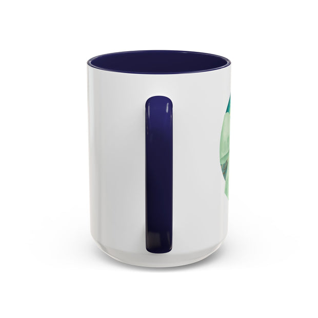 Green Planet Wrapped In A Bow Accent Coffee Mug