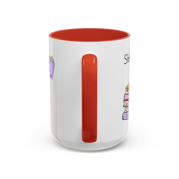 'Shhh...I'm Plotting' Accent Coffee Mug