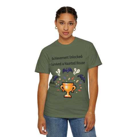 'Achievement Unlocked Haunted House' Unisex T-Shirt