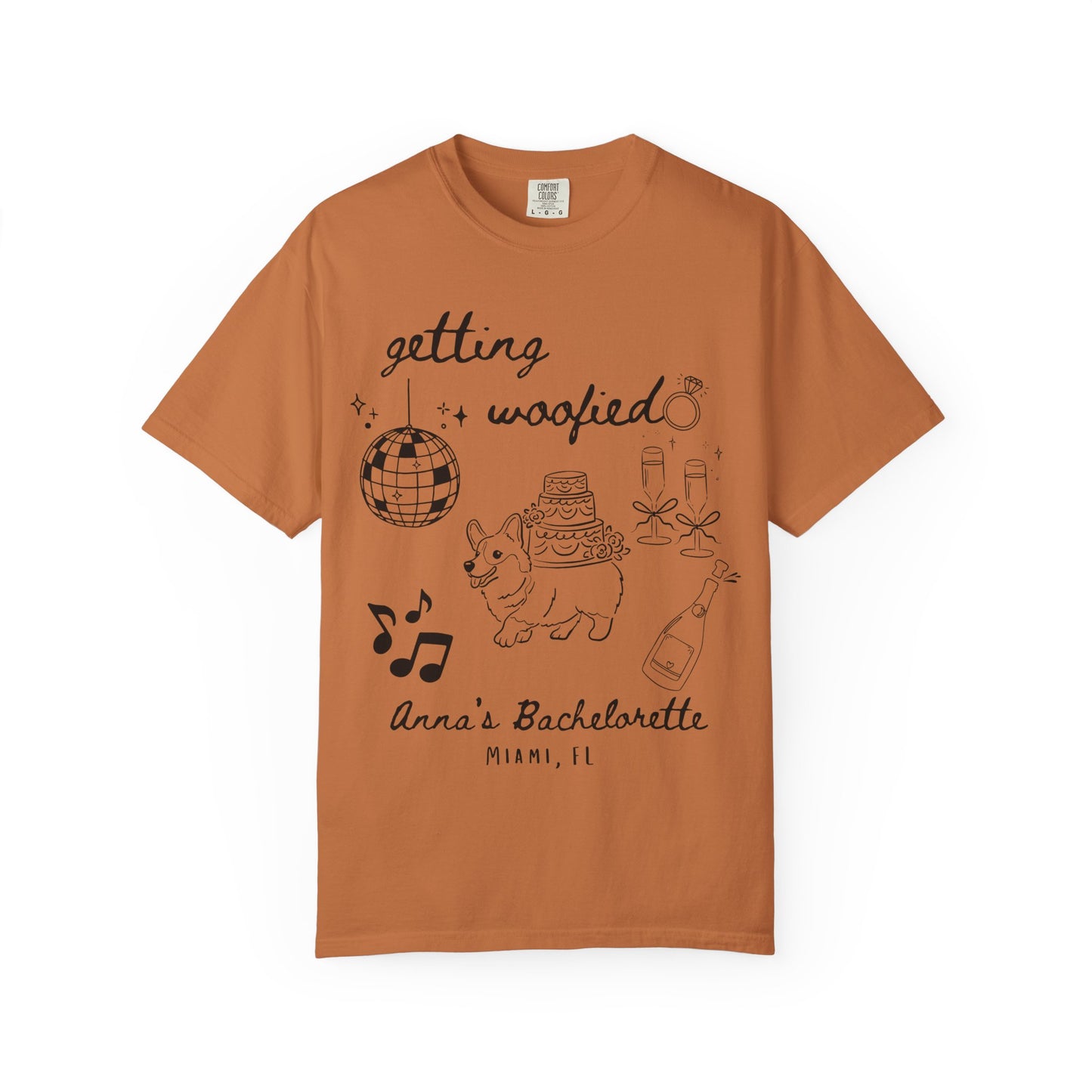 Getting Woofied Bachelorette Shirt Dog Bachelorette Shirt Dog Themed Bach Party Shirts Dog Lovers Wedding Shirts Dog Bridal Party Tees