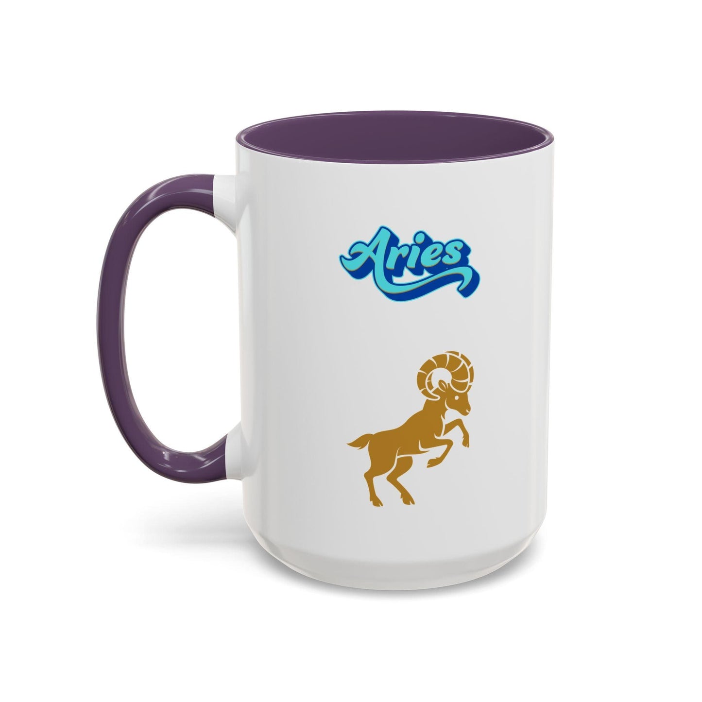 'Aries' Zodiac Accent Coffee Mug