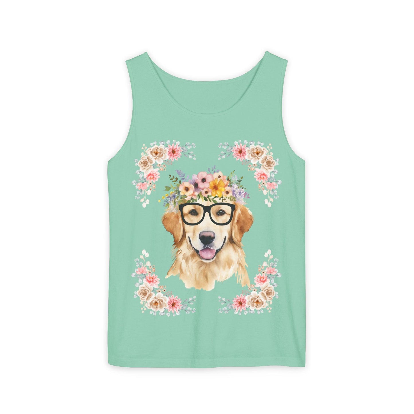 Geeky Goddess Golden Retriever Unisex Tank Top
