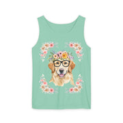 Geeky Goddess Golden Retriever Unisex Tank Top
