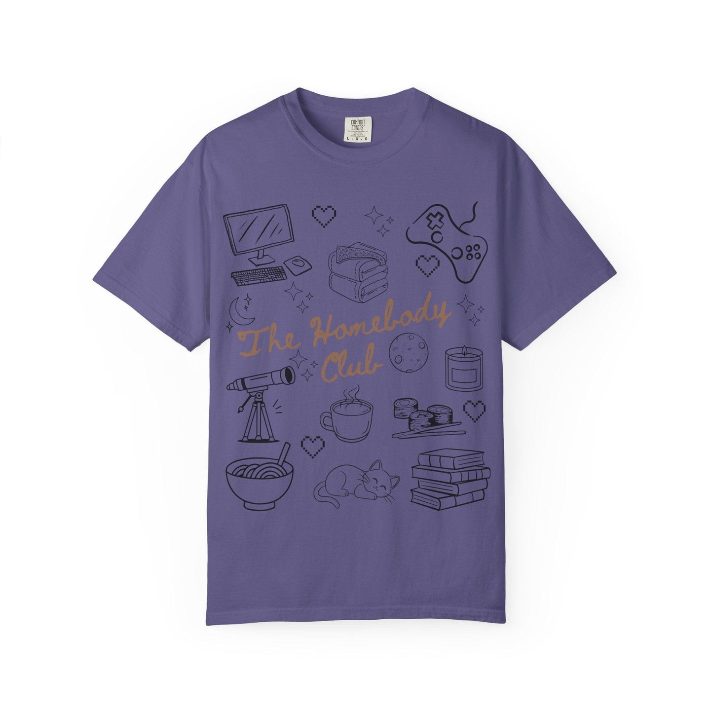 The Homebody Club T-Shirt | Cozy Vintage Style | Gift for Introverts | Home Lovers Tee | Cute Casual Wear | Relaxed Vibes Shirt