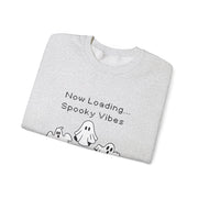 'Now Loading..Spooky Vibes' Unisex Crewneck Sweatshirt