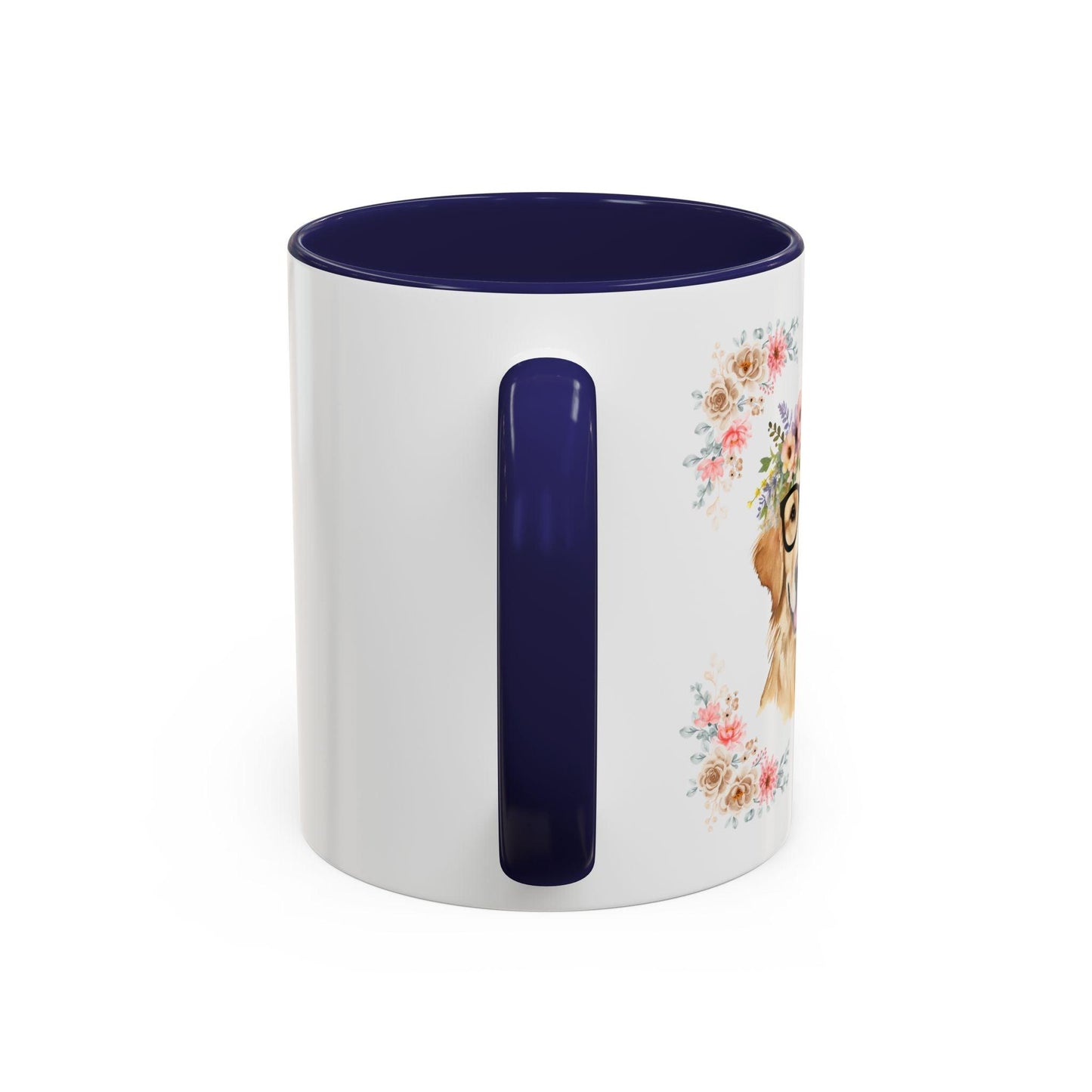 Geeky Goddess Golden Retriever Accent Coffee Mug