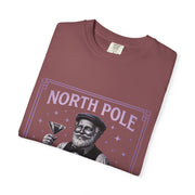 North Pole Speakeasy T-Shirt, Holiday T-Shirt, Unisex Christmas Tee, Vintage Style Tee, Fun Santa Shirt, Festive Gift Idea
