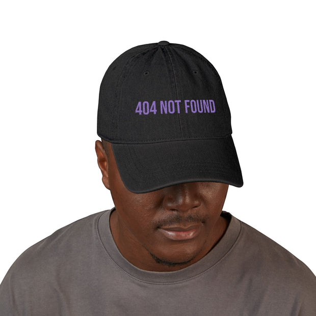 '404 NOT FOUND' Denim Embriodered Cap