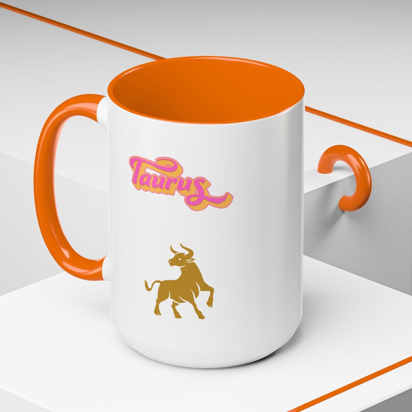 'Taurus' Zodiac Accent Coffee Mug