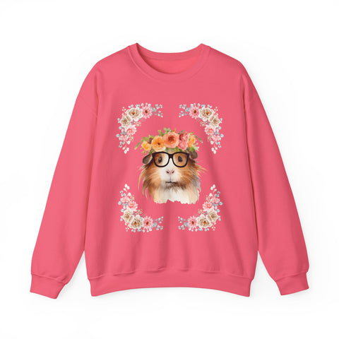 Geeky Goddess Guinea Pig Unisex Crewneck Sweatshirt