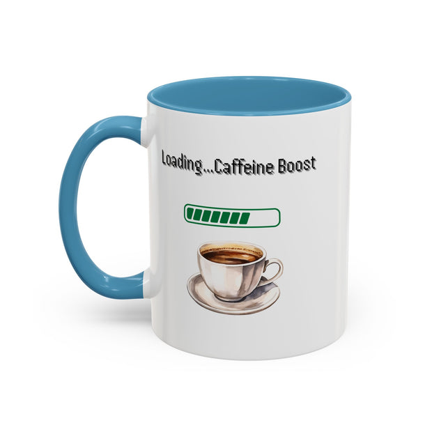 'Loading...Caffeine Boost' Accent Coffee Mug