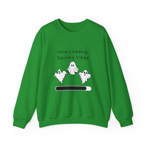 'Now Loading..Spooky Vibes' Unisex Crewneck Sweatshirt