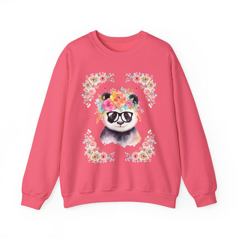 Geeky Goddess Panda Unisex Crewneck Sweatshirt