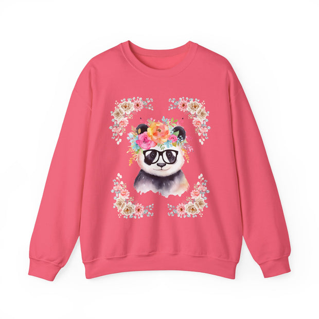 Geeky Goddess Panda Unisex Crewneck Sweatshirt