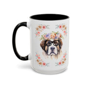 Geeky Goddess Saint Bernard Accent Coffee Mug