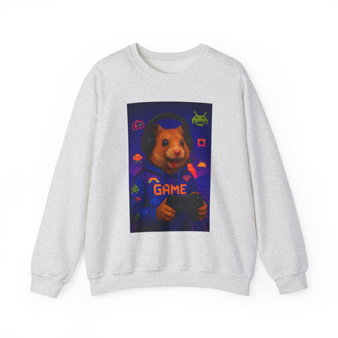 Gamer Guinea Pig Sweatshirt, Cute Animal Gift, Fun Video Game Apparel, Casual Wear, Unisex Crewneck