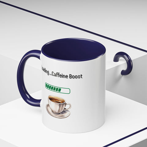 'Loading...Caffeine Boost' Accent Coffee Mug