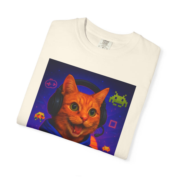 Game On Orange Cat Unisex T-Shirt