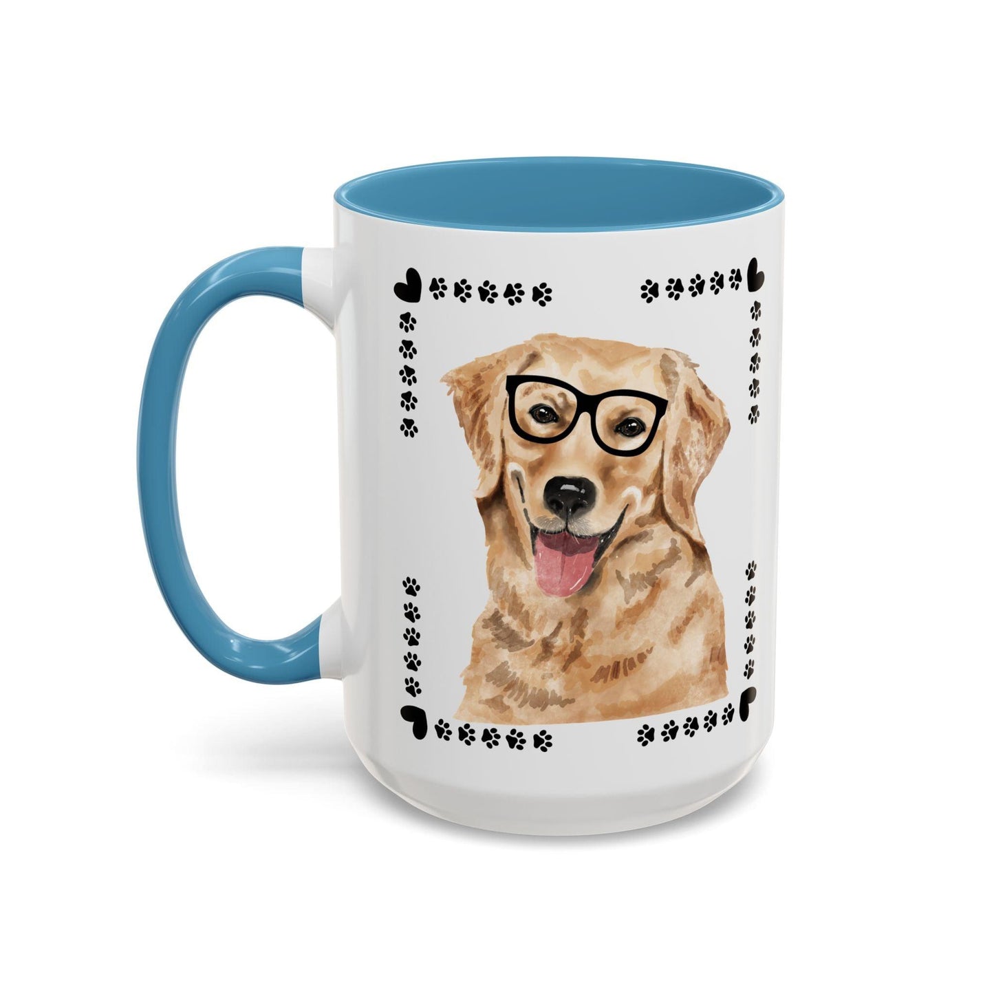 Geeky Good Golden Retriever Accent Coffee Mug
