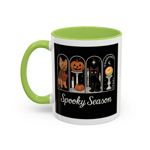Spooky Season Yorkie Accent Coffee Mug
