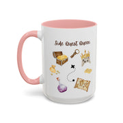 'Side Quest Queen' Accent Coffee Mug