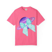Purple Saturn Wrapped In Bow Unisex T-Shirt