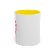 Pink Planet Wrapped In A Bow Accent Coffee Mug