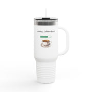 'Loading...Caffeine Boost' Insulated Travel Mug, 40oz
