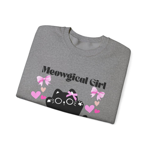 'Meowgical Girl' Unisex Crewneck Sweatshirt