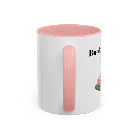'Books, Coffee, Repeat' Accent Coffee Mug