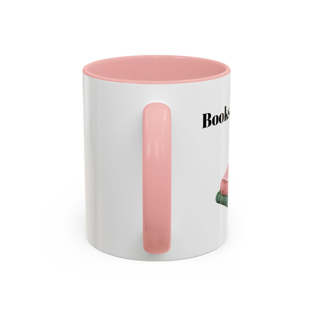 'Books, Coffee, Repeat' Accent Coffee Mug